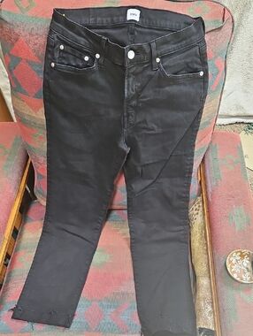 EDWIN Women's Black Skinny Jeans with Silver Hardware